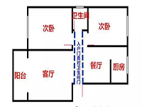 入戶門正對著衛(wèi)生間，客人來了太尷尬了